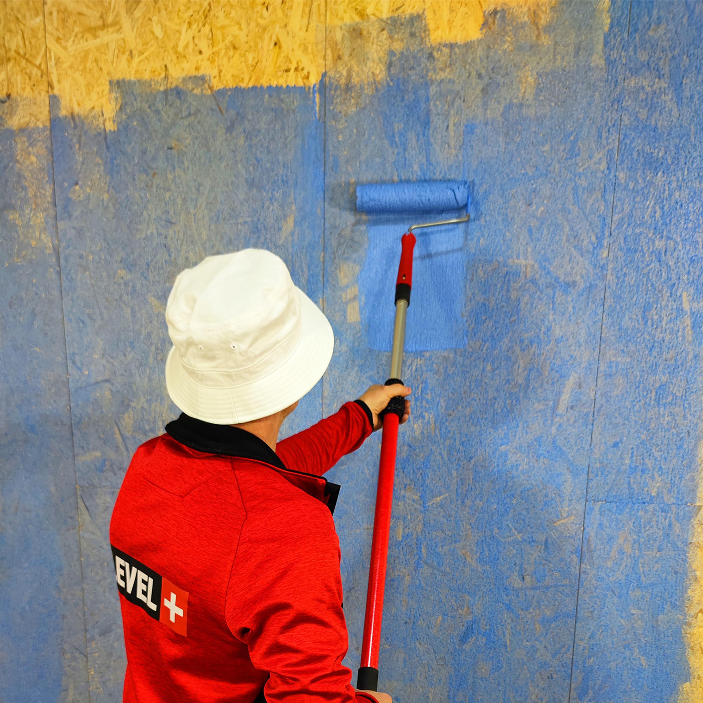Level + 17 Fliesengrund Spezial Contact für Fliese auf Fliese - 15 kg | Spezial-Haftgrund mit Quarzsand für Fliesen, Glasmosaik, Naturstein & PVC - Grundierung für Innen & Außen