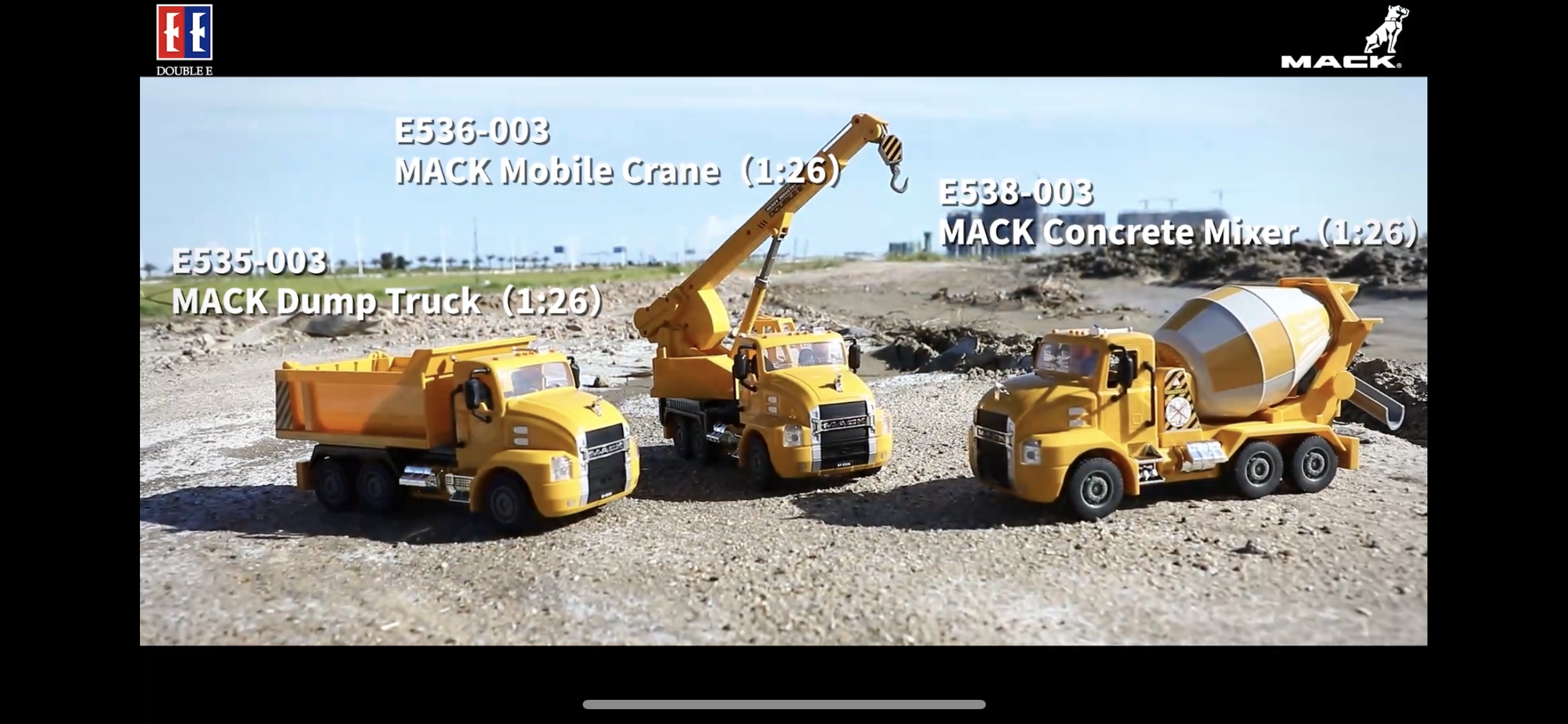 Amazon.com: DOUBLE E Mack Licensed RC Crane Truck, 2.4GHz Remote
