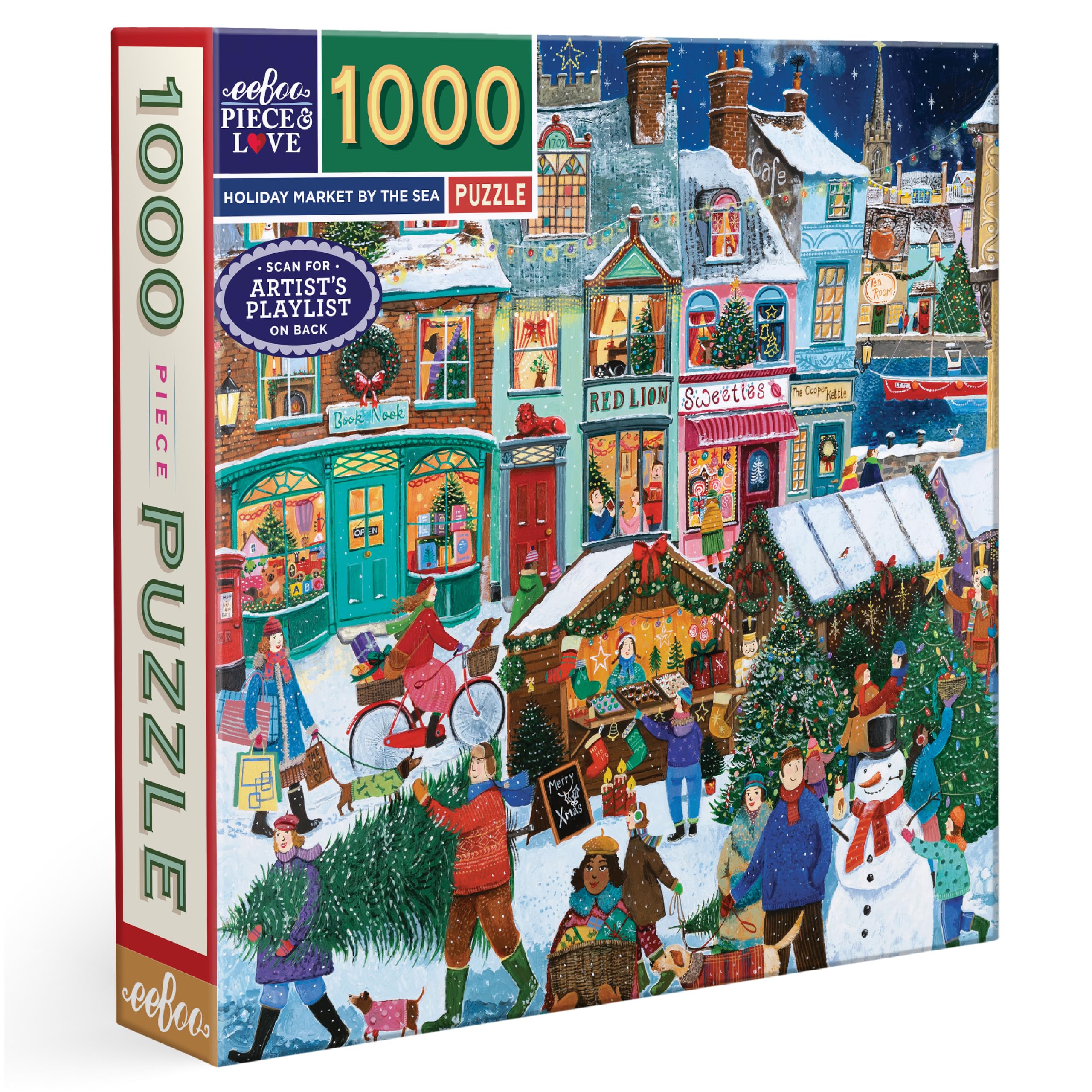 Holiday Market By the Sea 1000 Piece Square Jigsaw Puzzle, 23" x 23"
