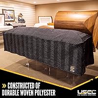 Vista 3 de US Cargo Control Funda acolchada para ataúd, almohadilla para muebles color negro y blanco para mudanza/almacenamiento, suministros esenciales