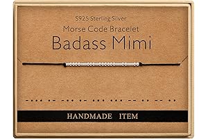Inspirational Morse Code Bracelet: A Meaningful Gift for Mimi