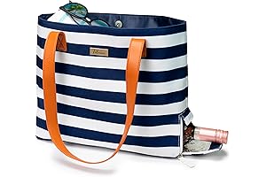 Canvas Wine Tote Bag: Insulated Cooler for Women