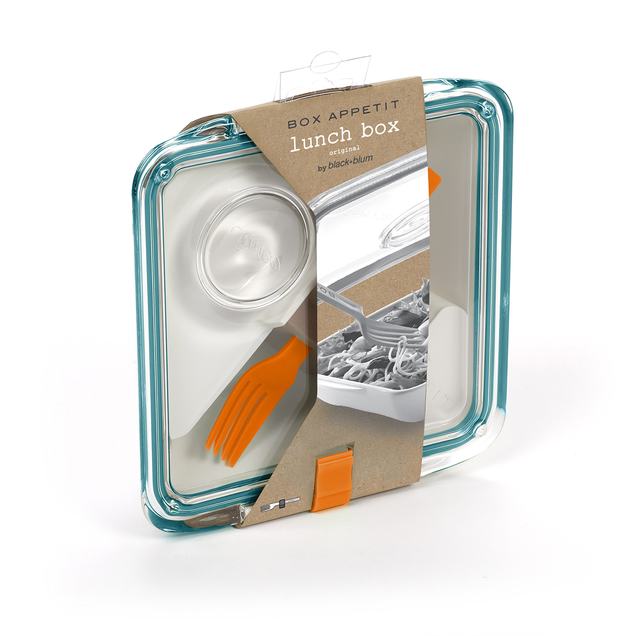 BLACK+BLUM Contenitore Per Alimenti - Lunchbox Grande 19x13,5 Cm Oceano Inossidabile Blu 7420254