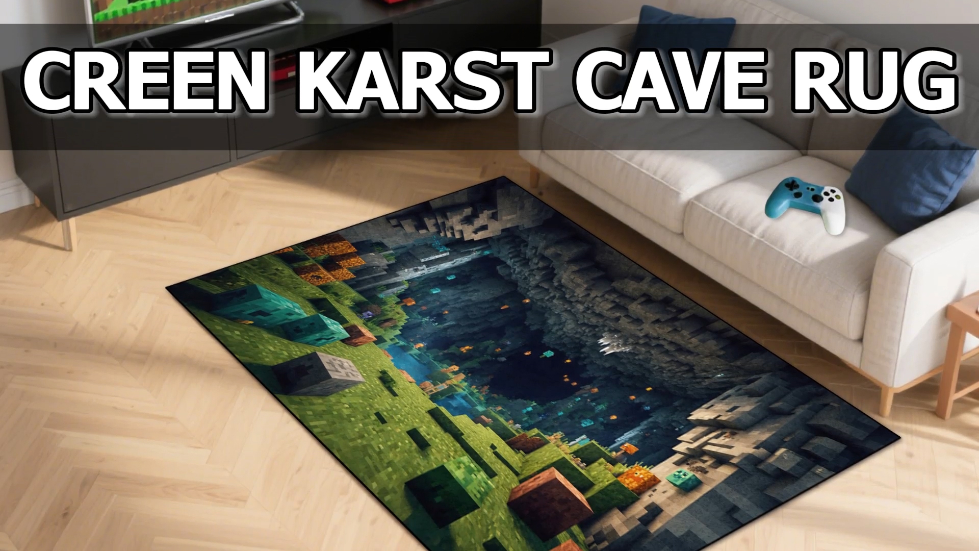 Tapete decorativo para niños con diseño pixelado 3'4" x 5' miniatura 7