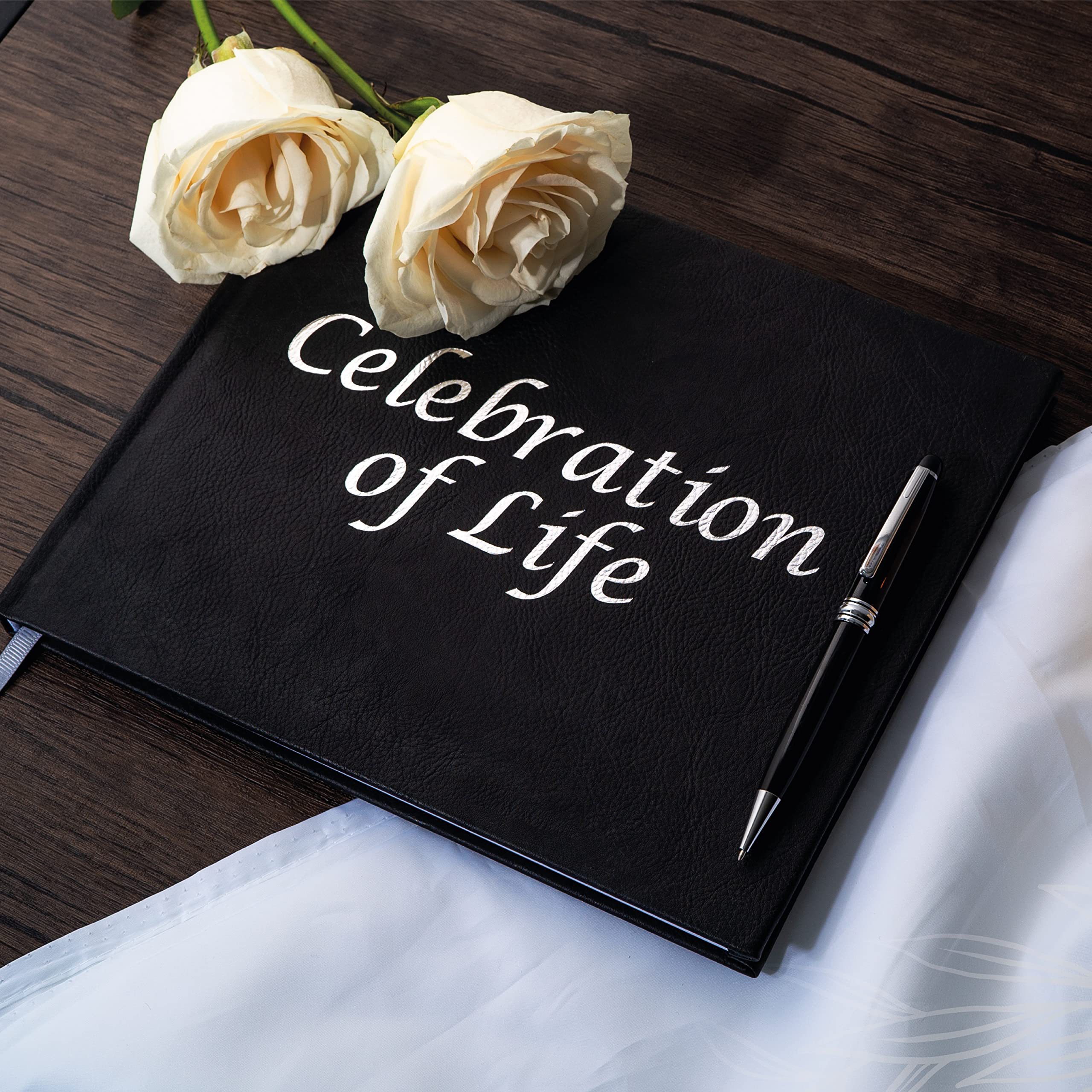 Snapklik.com : Hudson Creations Funeral Guest Book For Celebration Of ...
