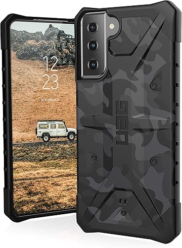 URBAN ARMOR GEAR UAG - Funda protectora diseñada para Samsung Galaxy S21 Plus, camuflaje medianoche, resistente, ligera, delgada, a prueba de