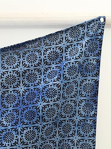 Miniatura 6 de Popular Handicrafts Tapiz de elefante psicodélico con diseño de mandala hippie y teñido anudado para colgar en la pared, meditación india, gitana,