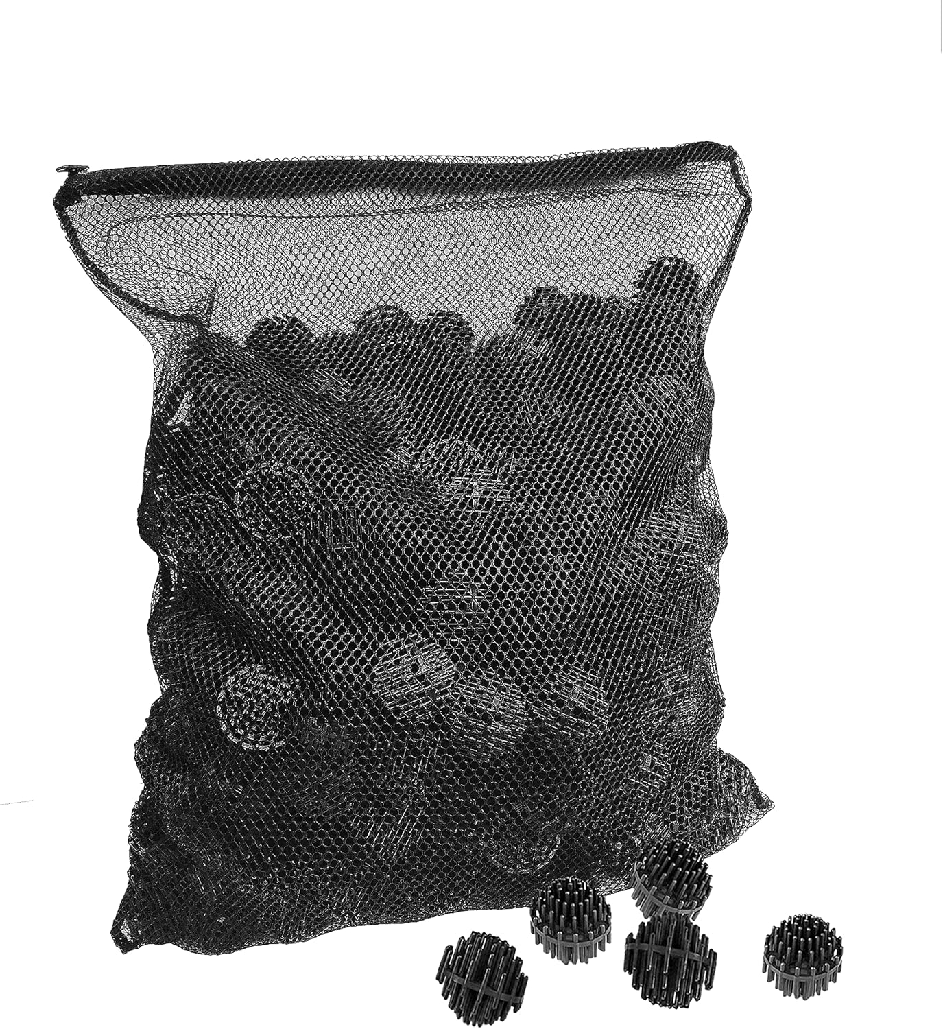 Aquatic Experts Bio Balls Filter Media Bulk - 1.5 Inch Bio Balls for Pond Filter - Bio Balls Large for Pond Filter Media – Bio Balls for Aquarium Filter (300 Count with Mesh Bag) : Patio, Lawn & Garden