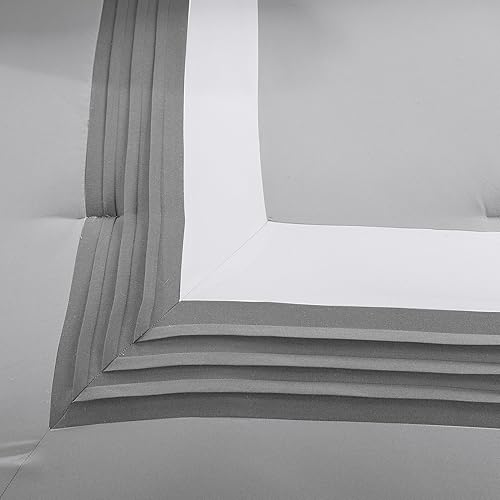 Miniatura 10 de Comfort Spaces Malcom - Juego de edredón acogedor diseño moderno y moderno ropa de cama alternativa a plumón para todas las estaciones fundas a