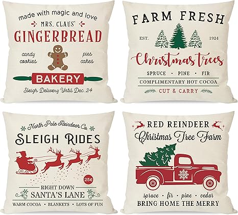 christmas throw pillows amazon