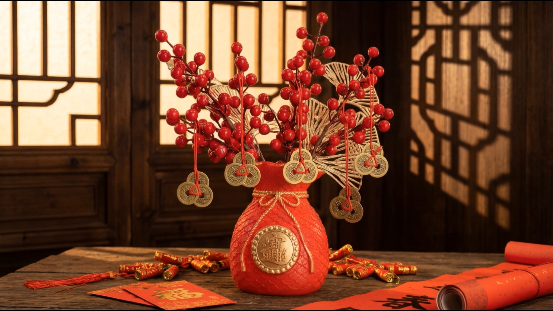 50pcs Feng Shu -chng Cons Fortune Con Da:20mm (0.8)+ Gft Bag