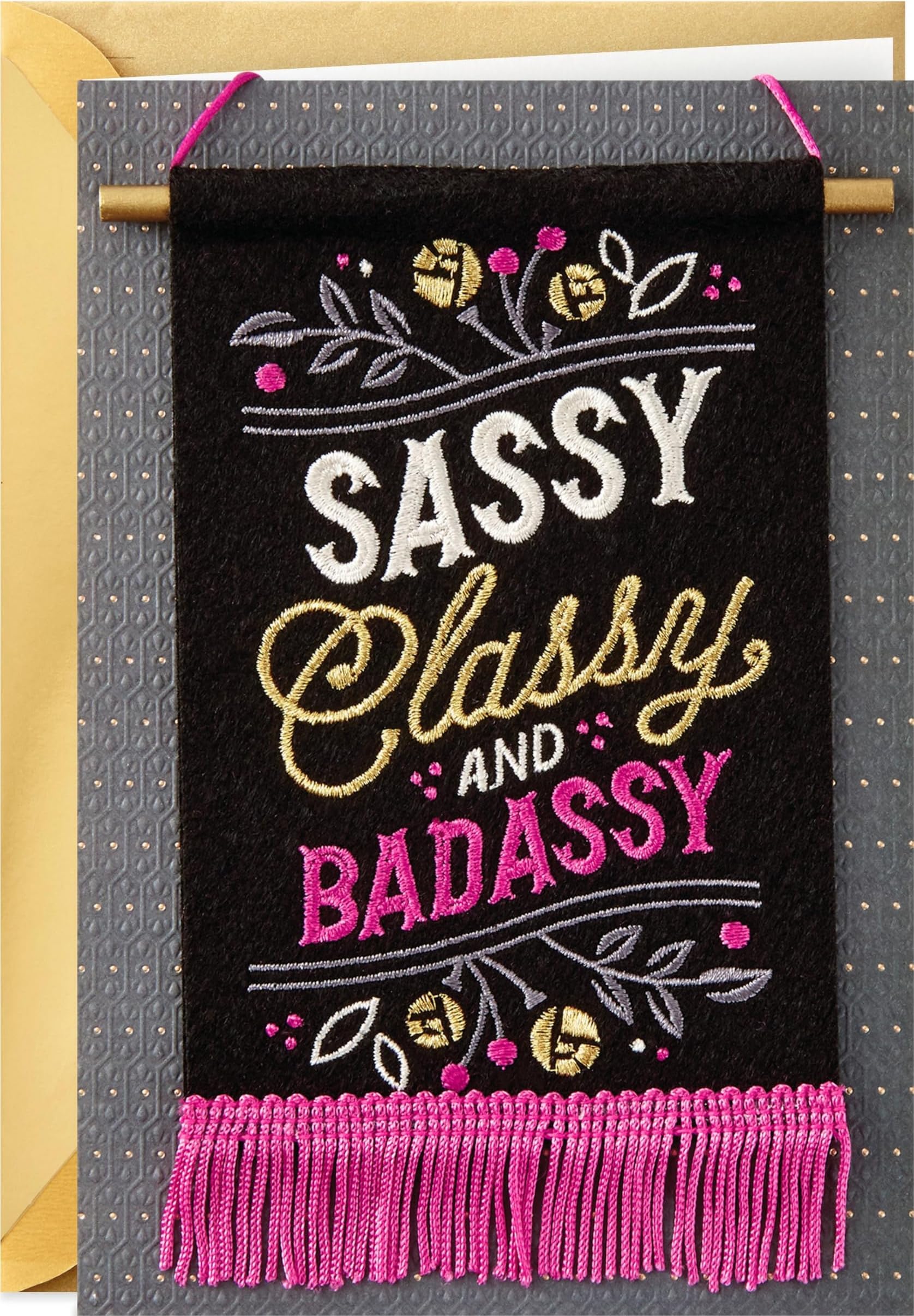 Hallmark Signature Birthday Card (Sassy and Classy Flag)