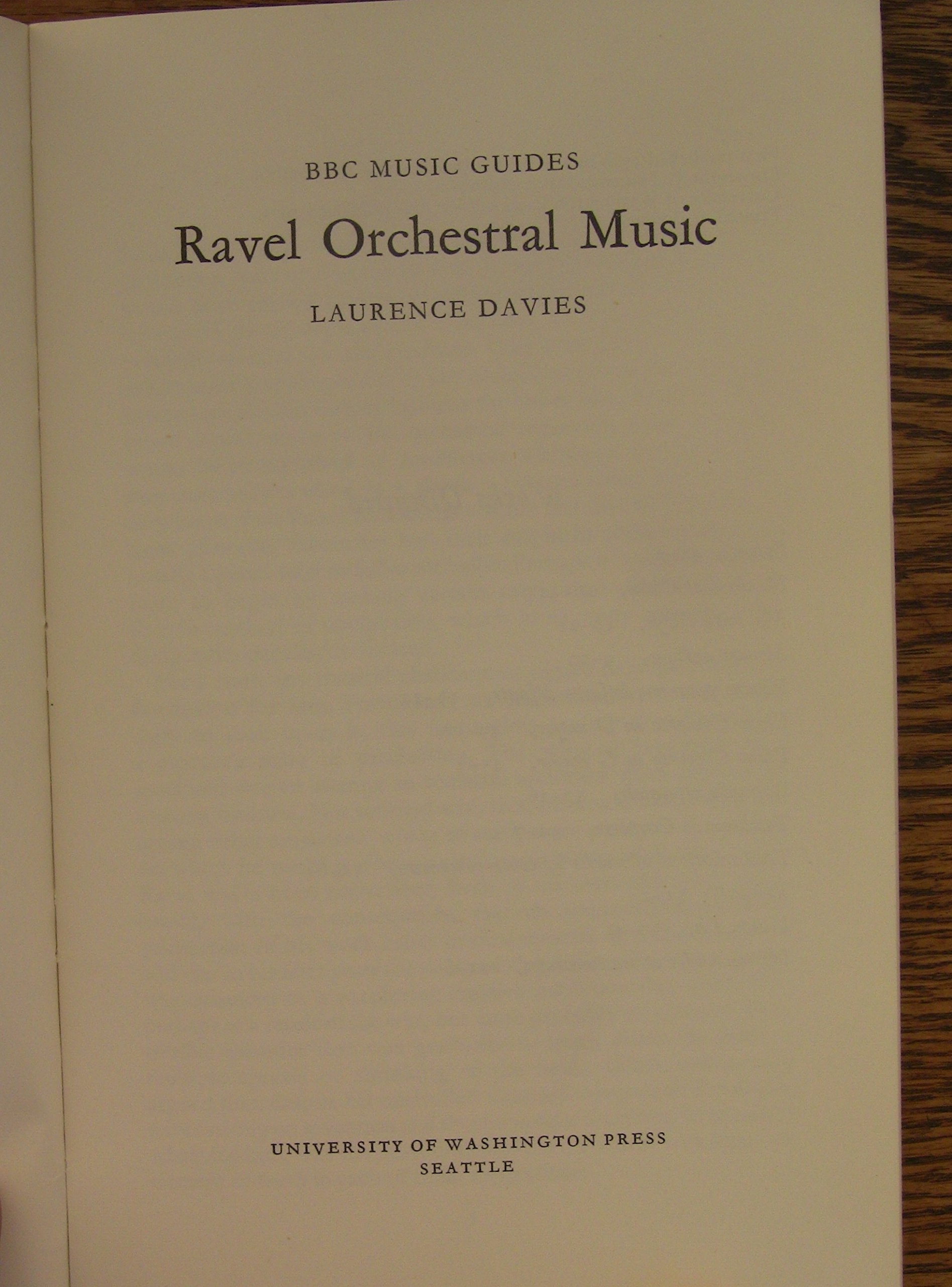 Ravel Orchestral Music