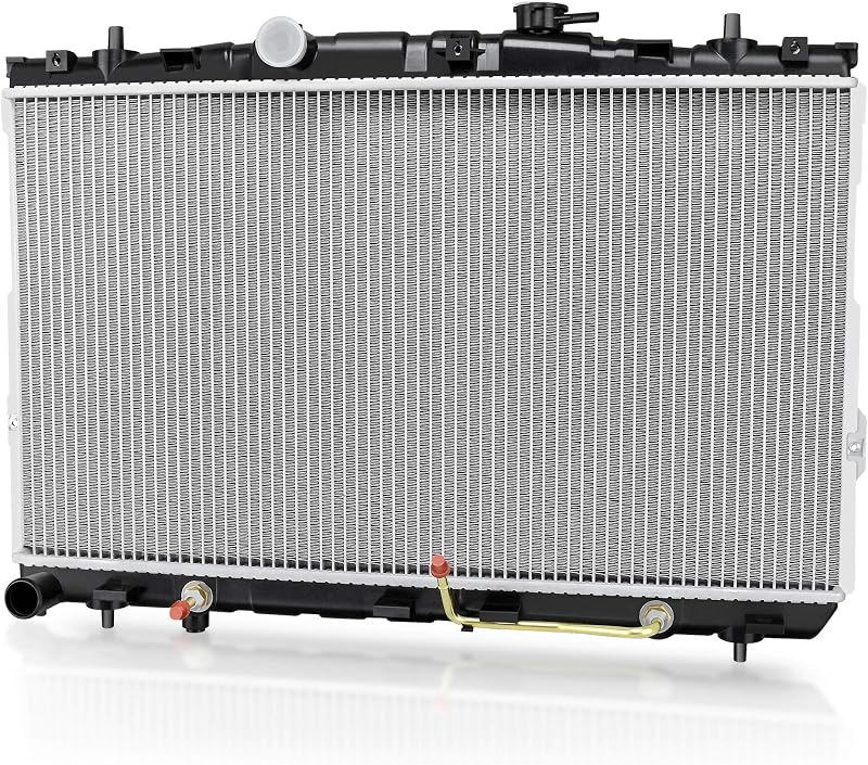 DWVO Complete Radiator Compatible with 2001-2006 Hyundai Elantra CU2387 | 01-06 Elantra GLS/GT/Limited 2.0L 2003 2004 2005 2006 2007 2008 Tiburon Base/GS/GT/SE/GTP 2.0L/2.7L V6