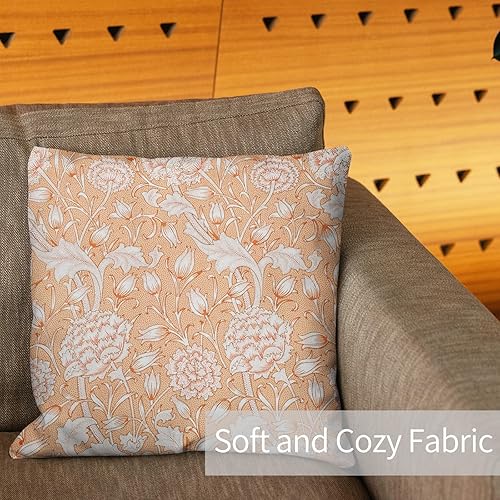 Miniatura 7 de Berkin Arts William Morris - Juego de 2 fundas de almohada cuadradas decorativas con diseño de flores artísticas, flores, mezcla de poliéster,