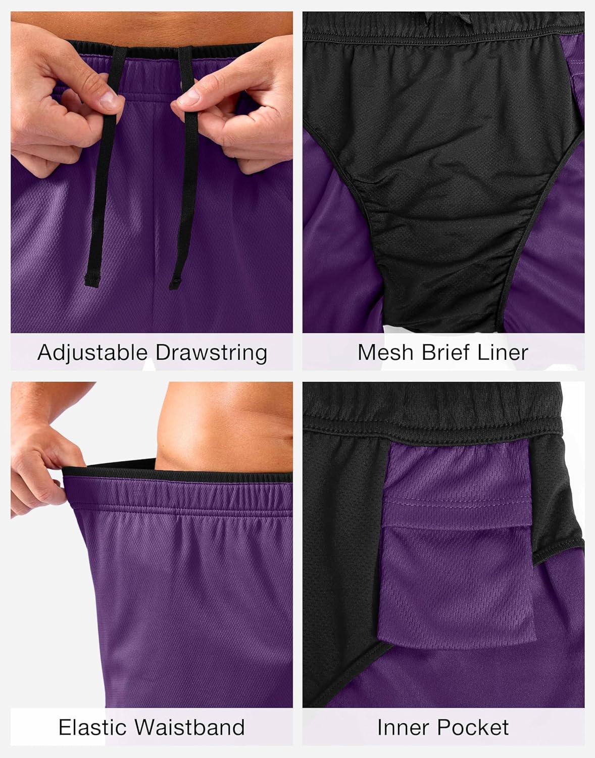 G Gradual Running Shorts for Men 3.5 inch Lightweight Breathable Gym Shorts with Brief Liner Athletic Training Workout Sport - Image 5