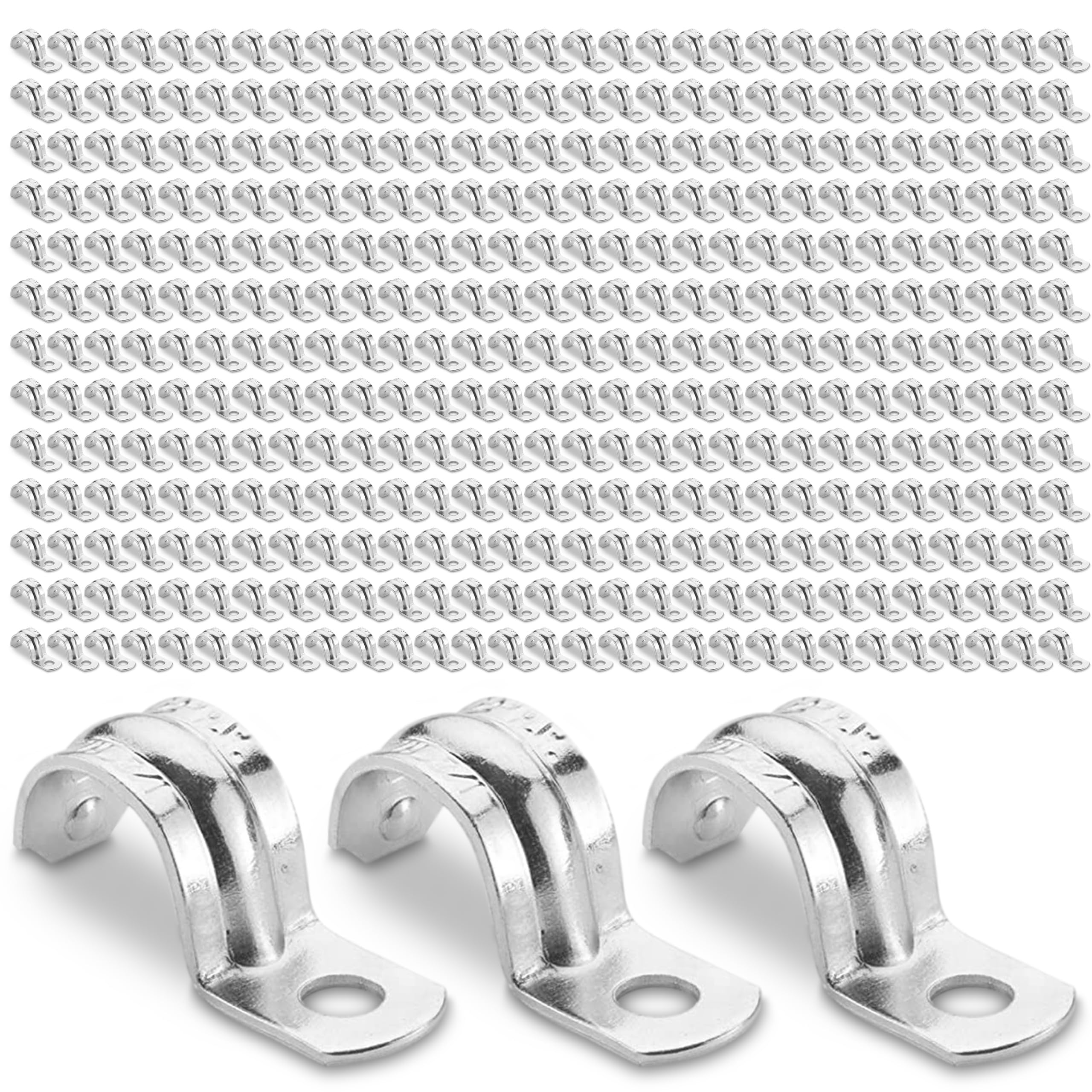 1000 Stück 3/4 Zoll EMT Rohrband Aus Verzinktem Stahl - Mit Verstärkter Rippe, Snap-On-Montage