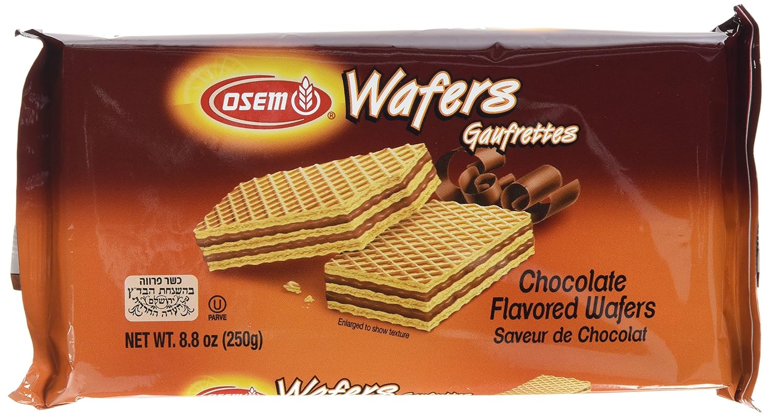 Osem Wafers Chocolate, 8.8-ounces (Pack of 12)