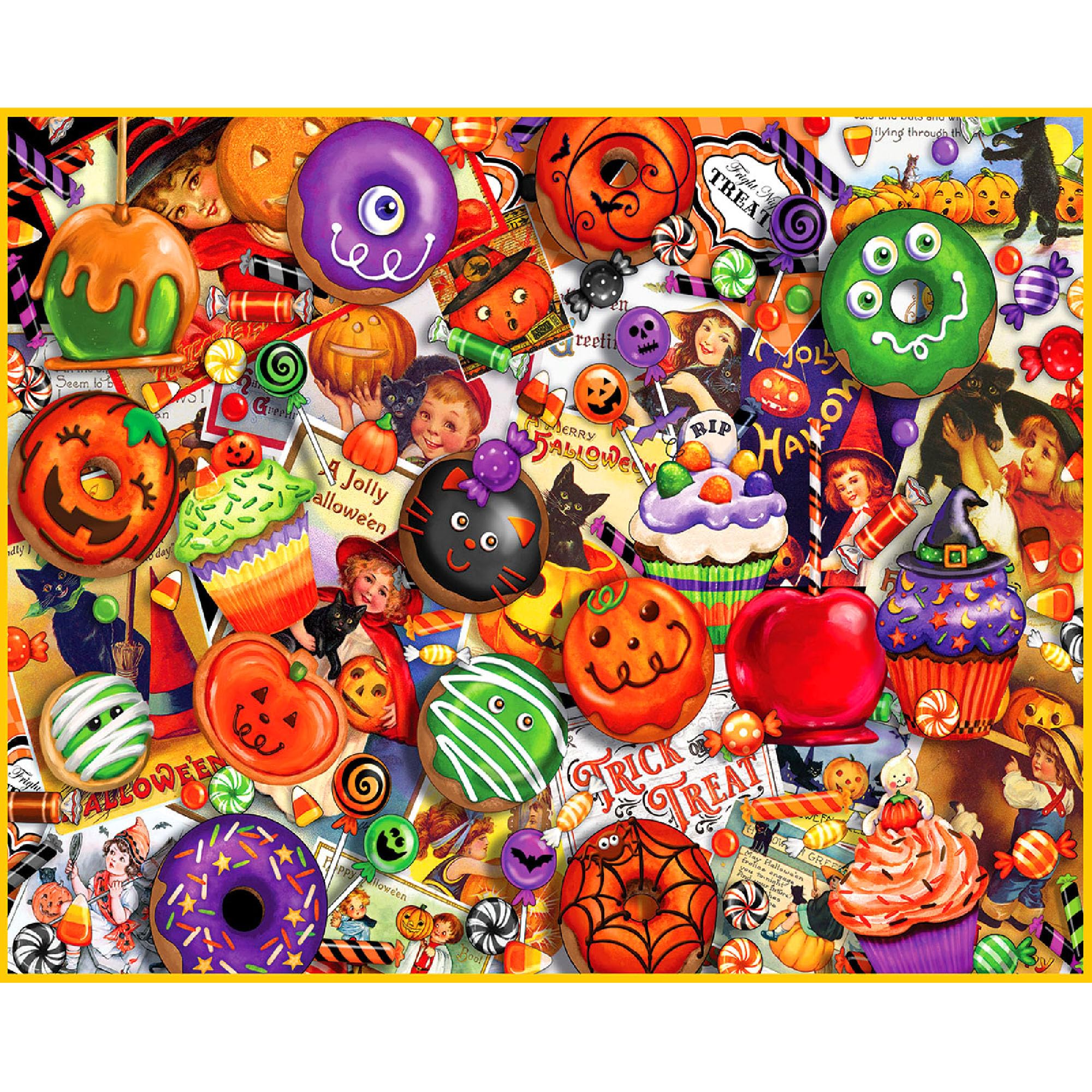 White Mountain Trick or Treat Halloween Puzzle 1000 Pezzi Puzzle per Autunno e Autunno