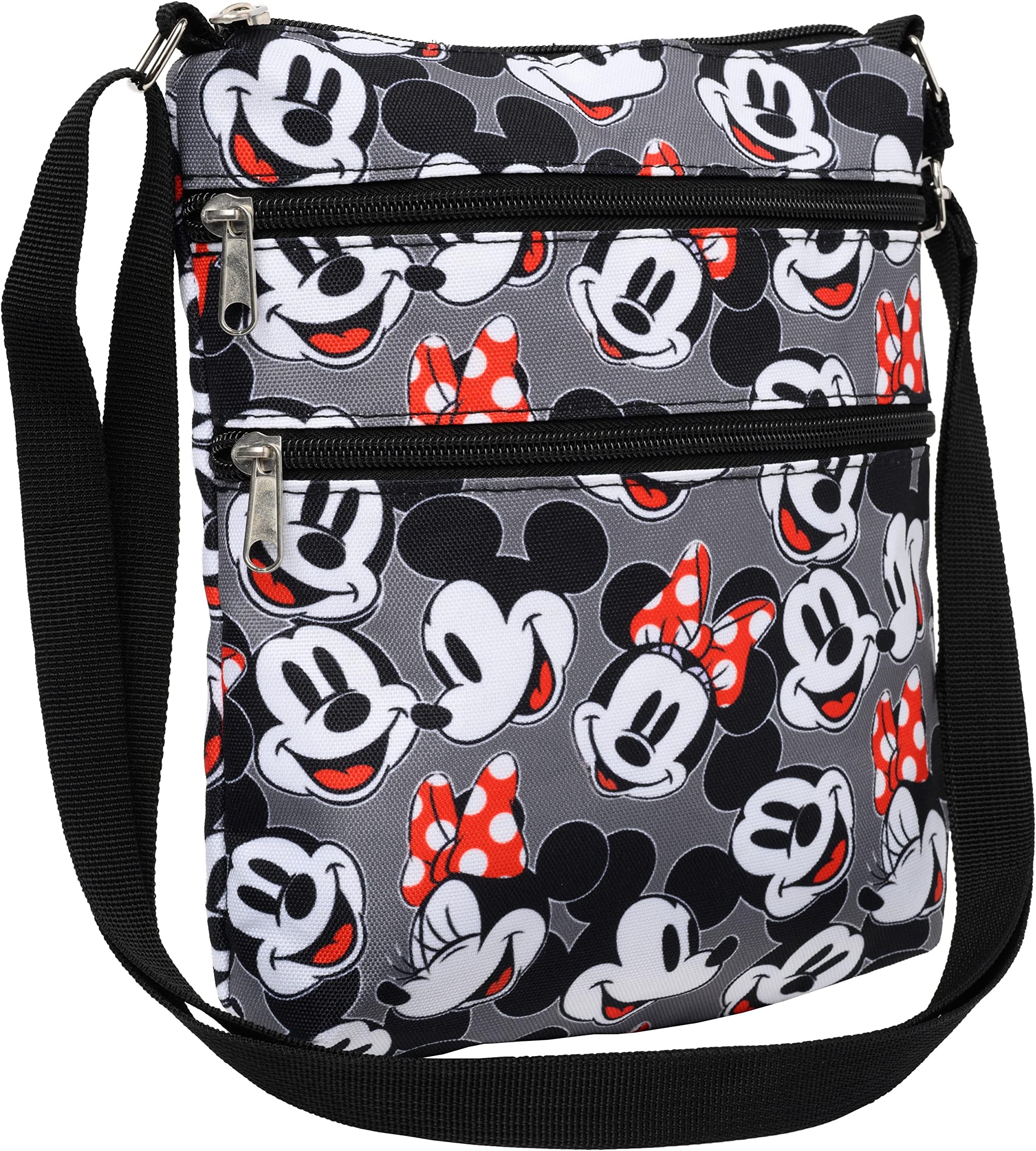 Crossbody Bag Mickey Minnie Daisy Donald All Over Print Passport Travel