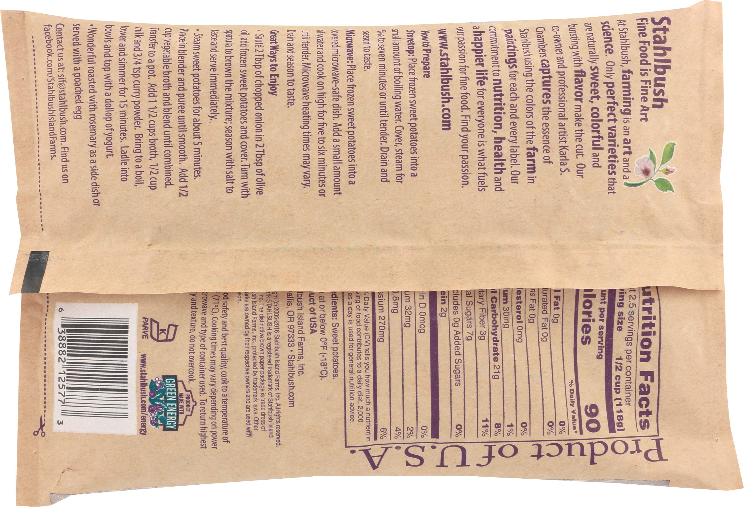 Stahlbush Island Farms Potato sweet Diced 10 oz — view 4