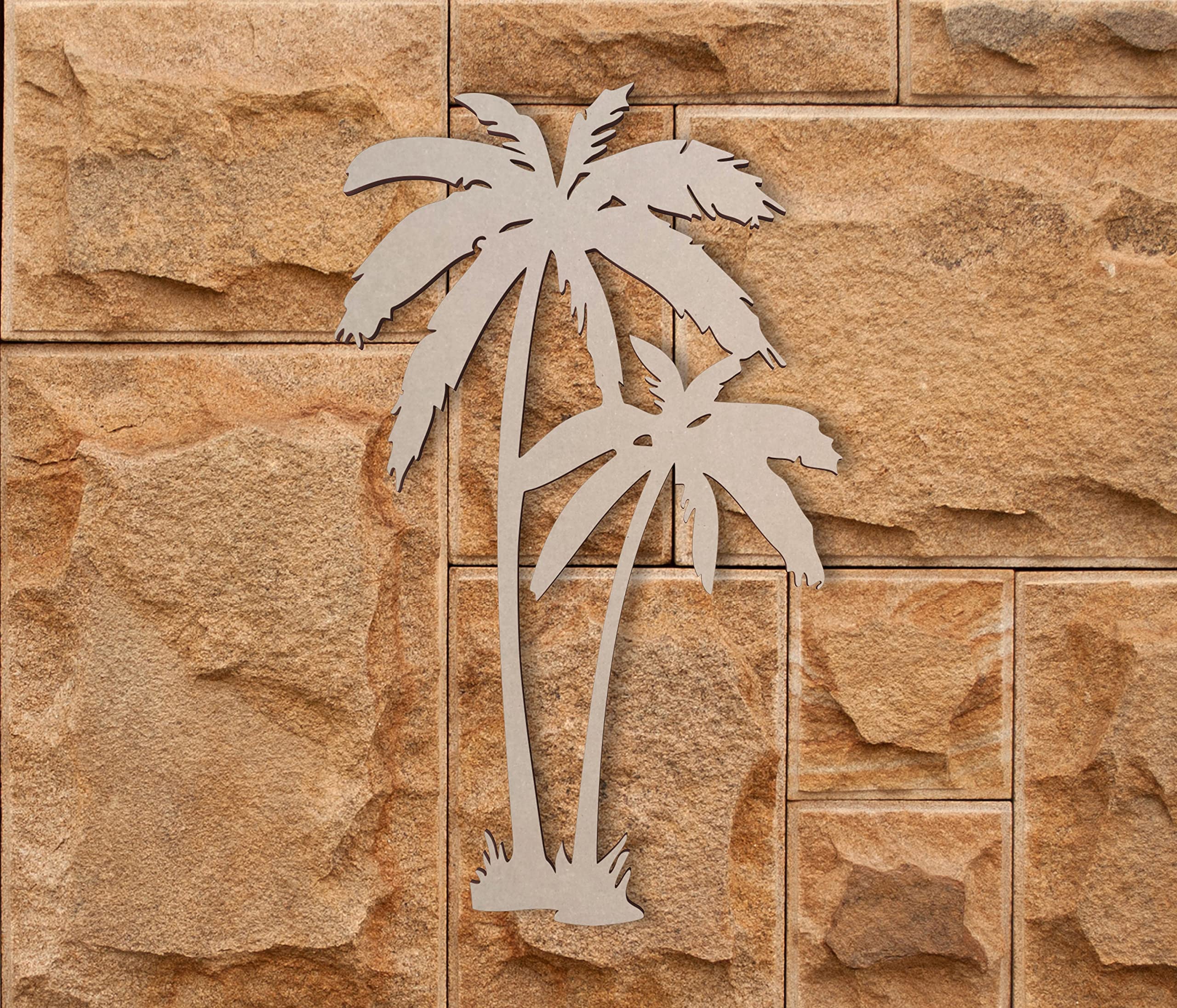 Amazon.com: Jess and Jessica Wooden Shape Palm Tree Wall Art 12
