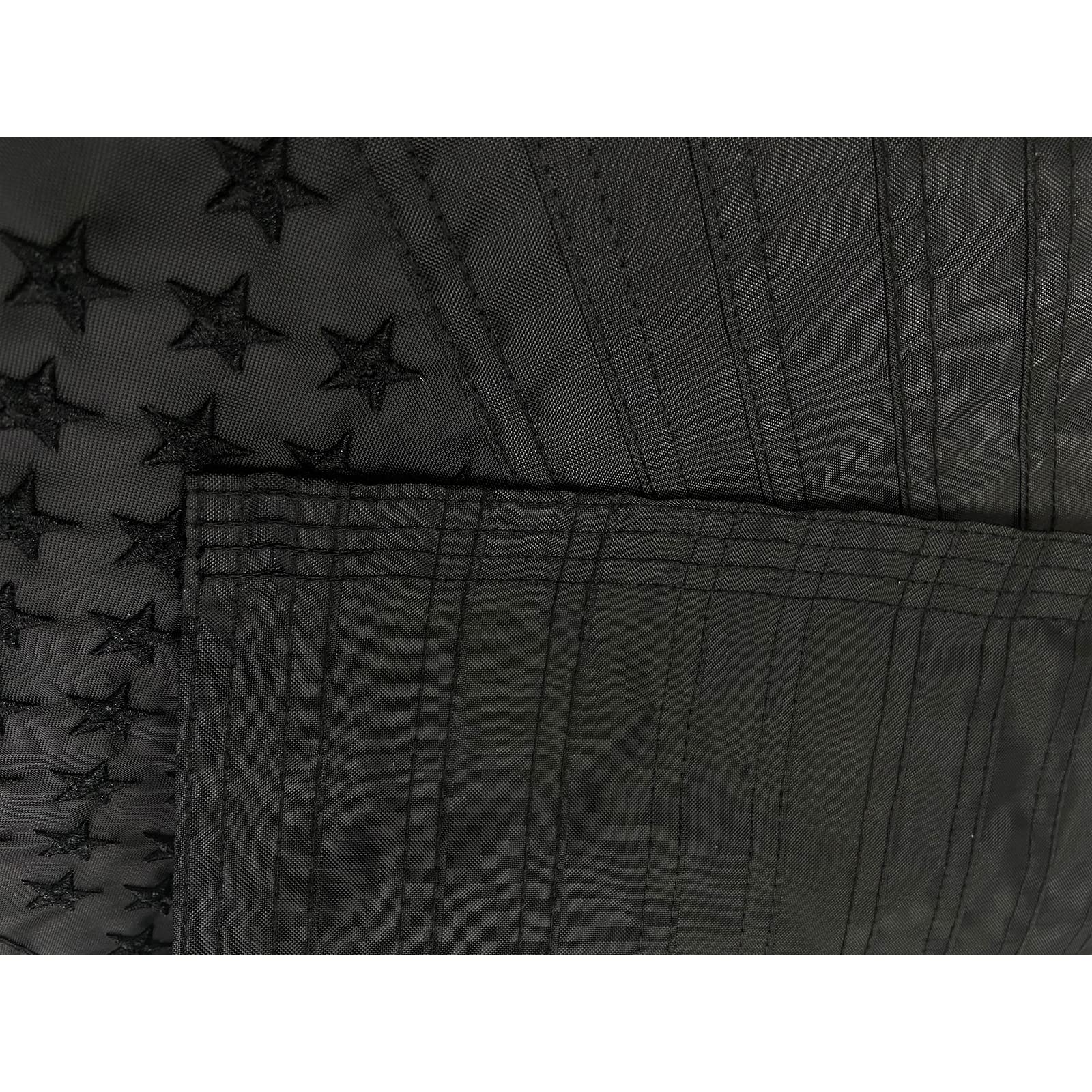 Schwarze Amerikanische Flagge – 30,5 X 45,7 Cm, Bestickt, Doppelseitig, Aus Polyester, Mit Messingösen