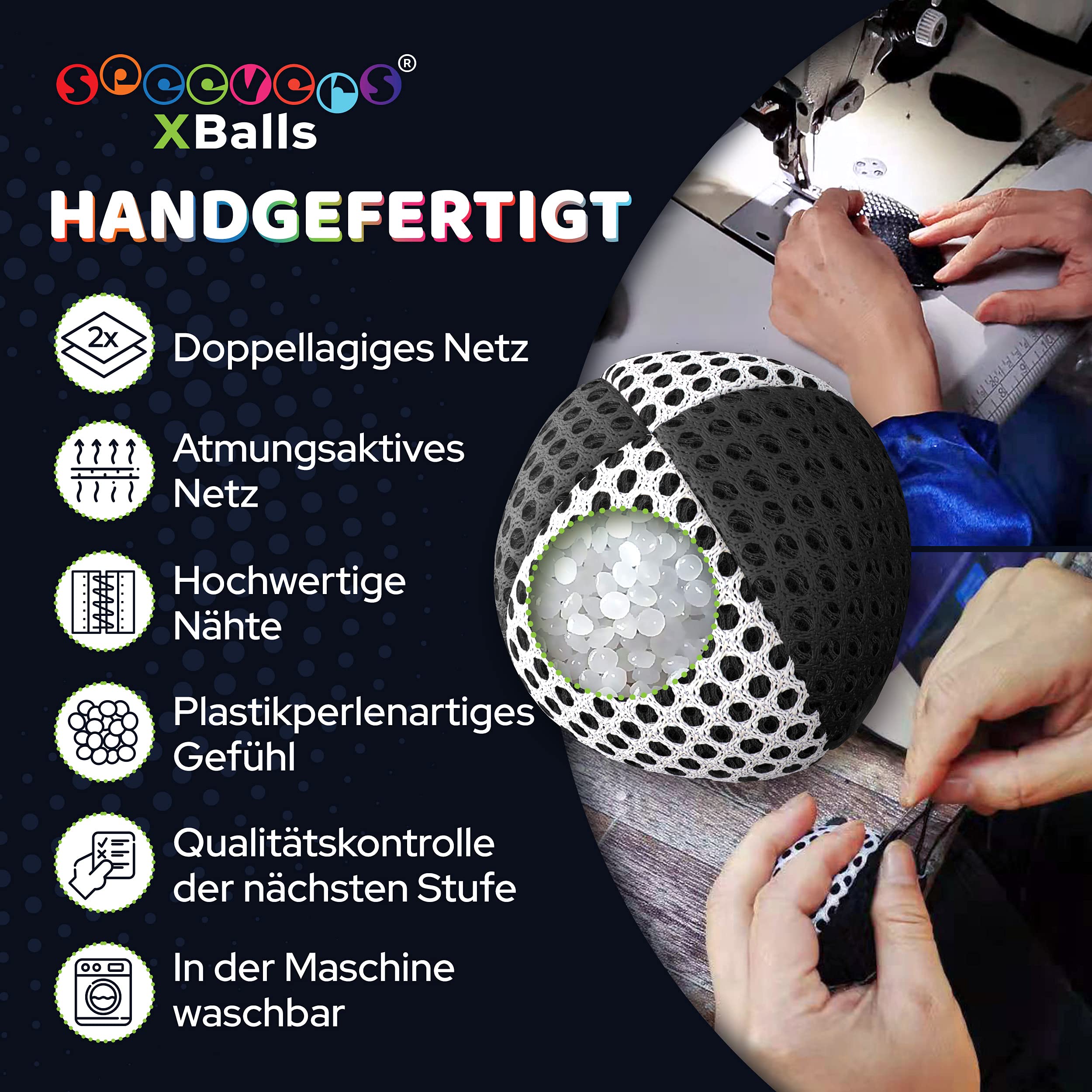 speevers XBalls Hohe Qualität Jonglierbälle Kinder Anfänger und Profi 3er Set, Jonglieren in 15 Farben, Jonglierset für Erwachsene, Anfänger Beanbags mit Tragetasche