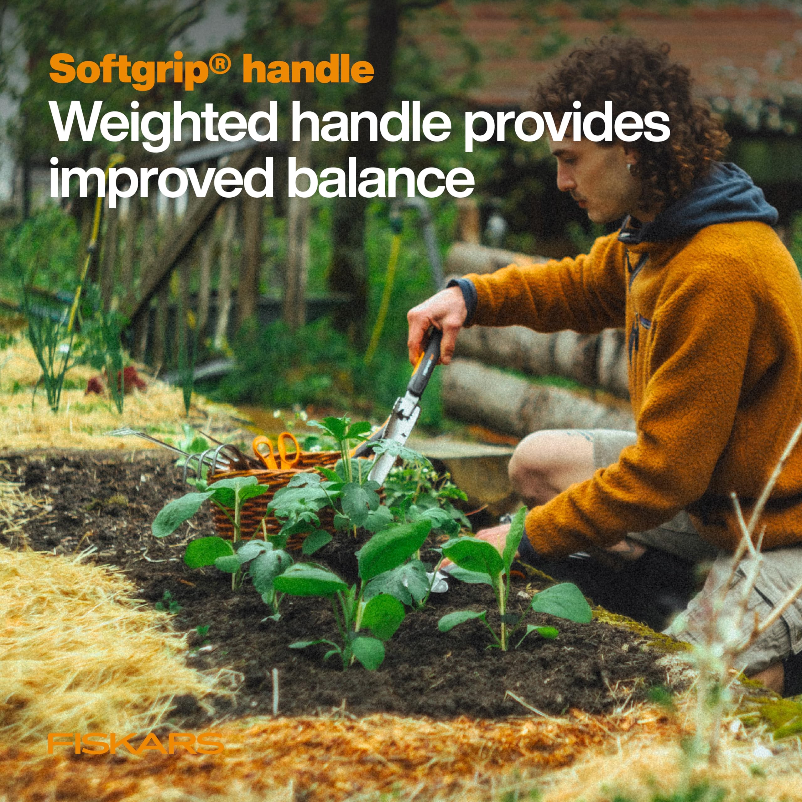 Fiskars 315540-1001 Xact Garten-Unkrautjäter, schwarz/Silber, Weeder, US import
