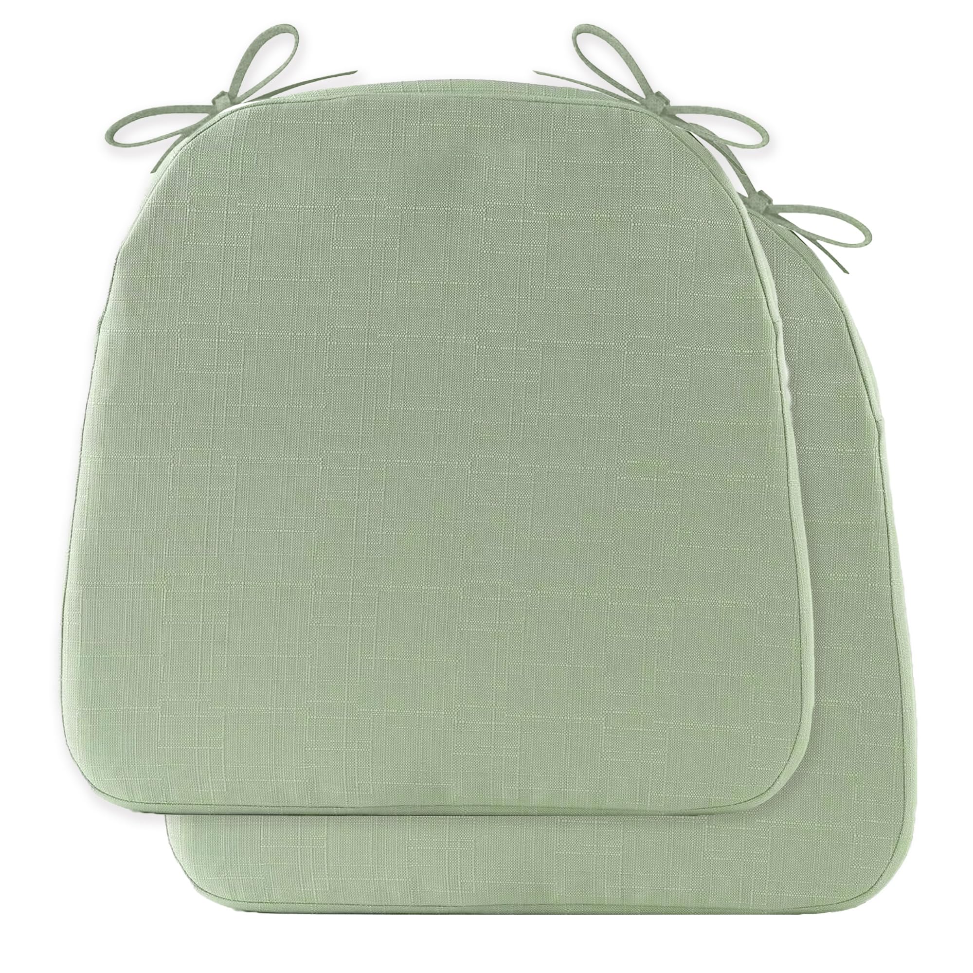 Battilo Chair Cushions for Dining Chairs with Ties, Indoor/Outdoor Kitchen Chair Pad with Non-Slip Backing, Dining Seat Cushion with Machine Washable Removable Cover, 16