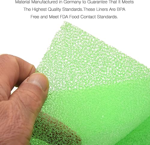 Miniatura 4 de Dualplex Revestimiento extensor de vida de frutas y verduras para cajones de refrigerador, 6 x 16.5 pulgadas (paquete de 6)  Extiende la vida útil