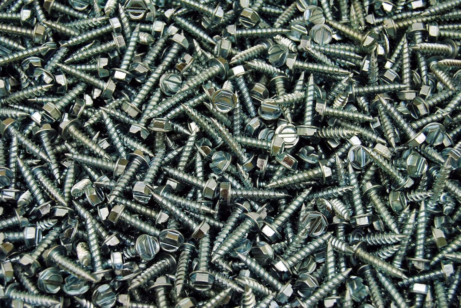 (1400) Zip Screws 8 x 3/4 SelfPiercing Hex Washer Head Sheet Metal