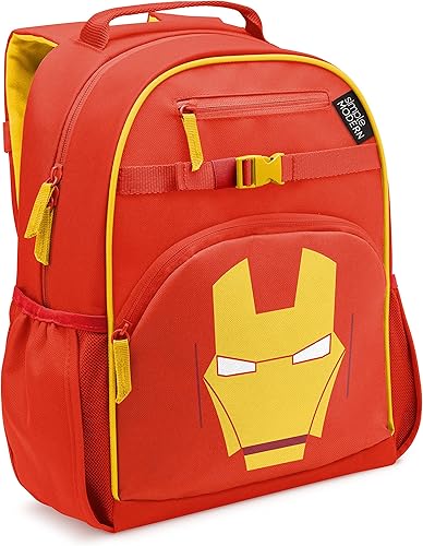 Simple Modern Mochila para niños pequeños, escolares y niñas, Marvel Iron Man Red Snapper, niños Large poliéster