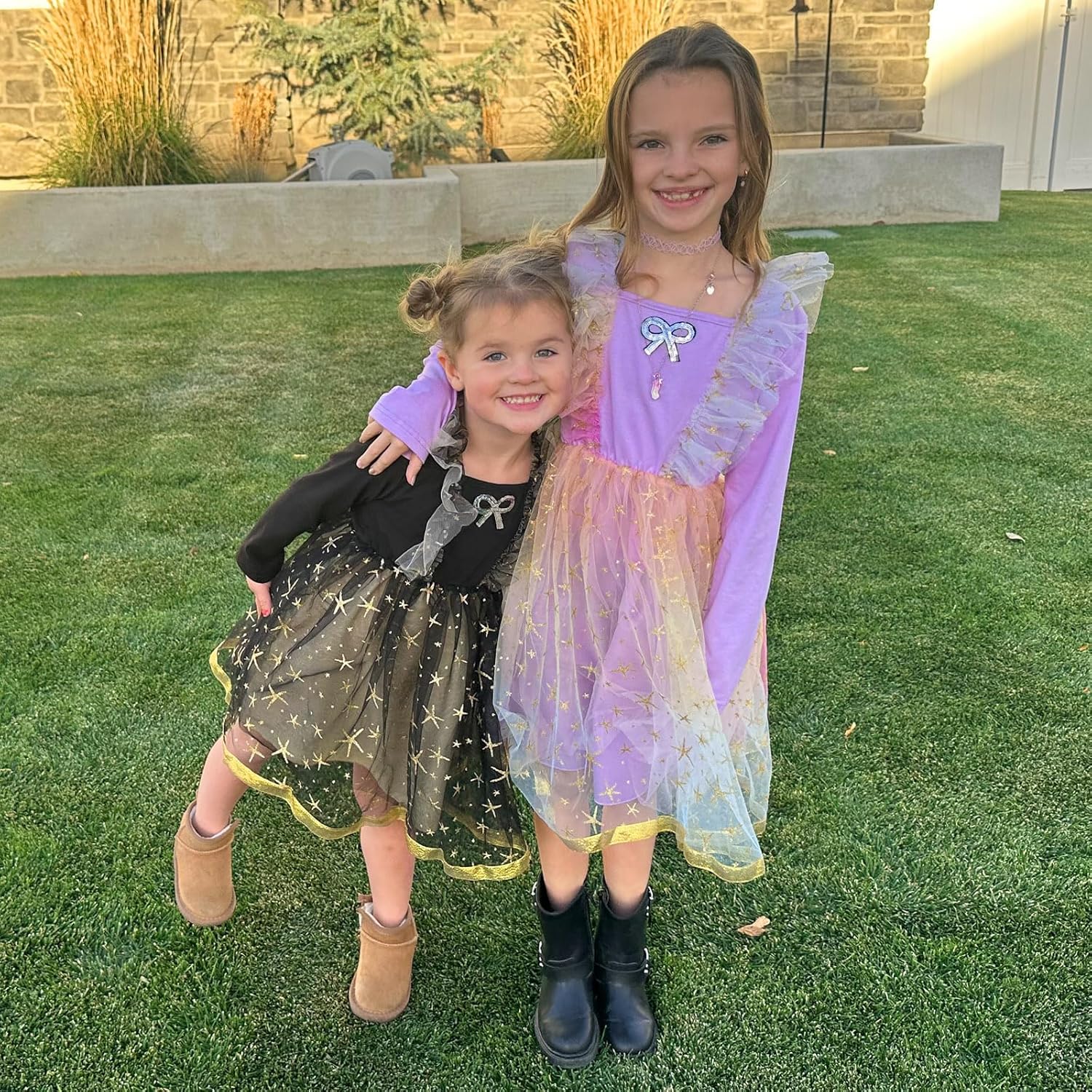 Toddlers Girls Tutu Dresses Long Sleeve Ruffle Bow Sparkle Tulle Princess Dress Fall Winter Holiday Party Dressing - Image 3