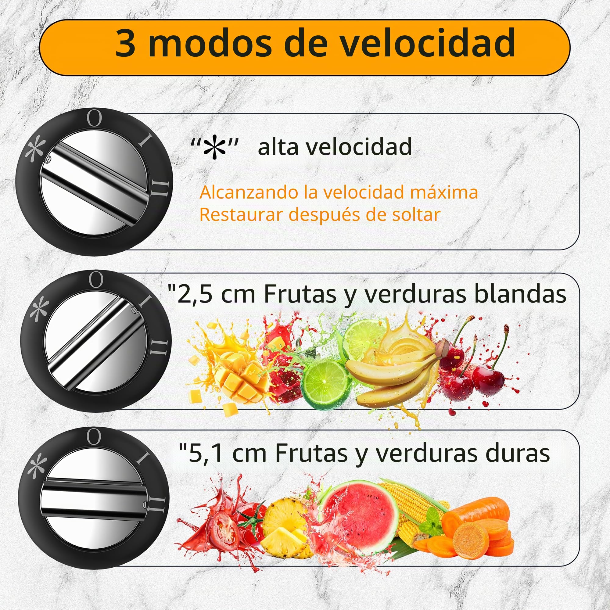 Licuadoras Para Verduras y Frutas, ajuste de 3 velocidades, extractor de frutas y verduras de 800W con boca ancha de 75 mm, fácil de limpiar, acero inoxidable sin BPA (Rojo-30)