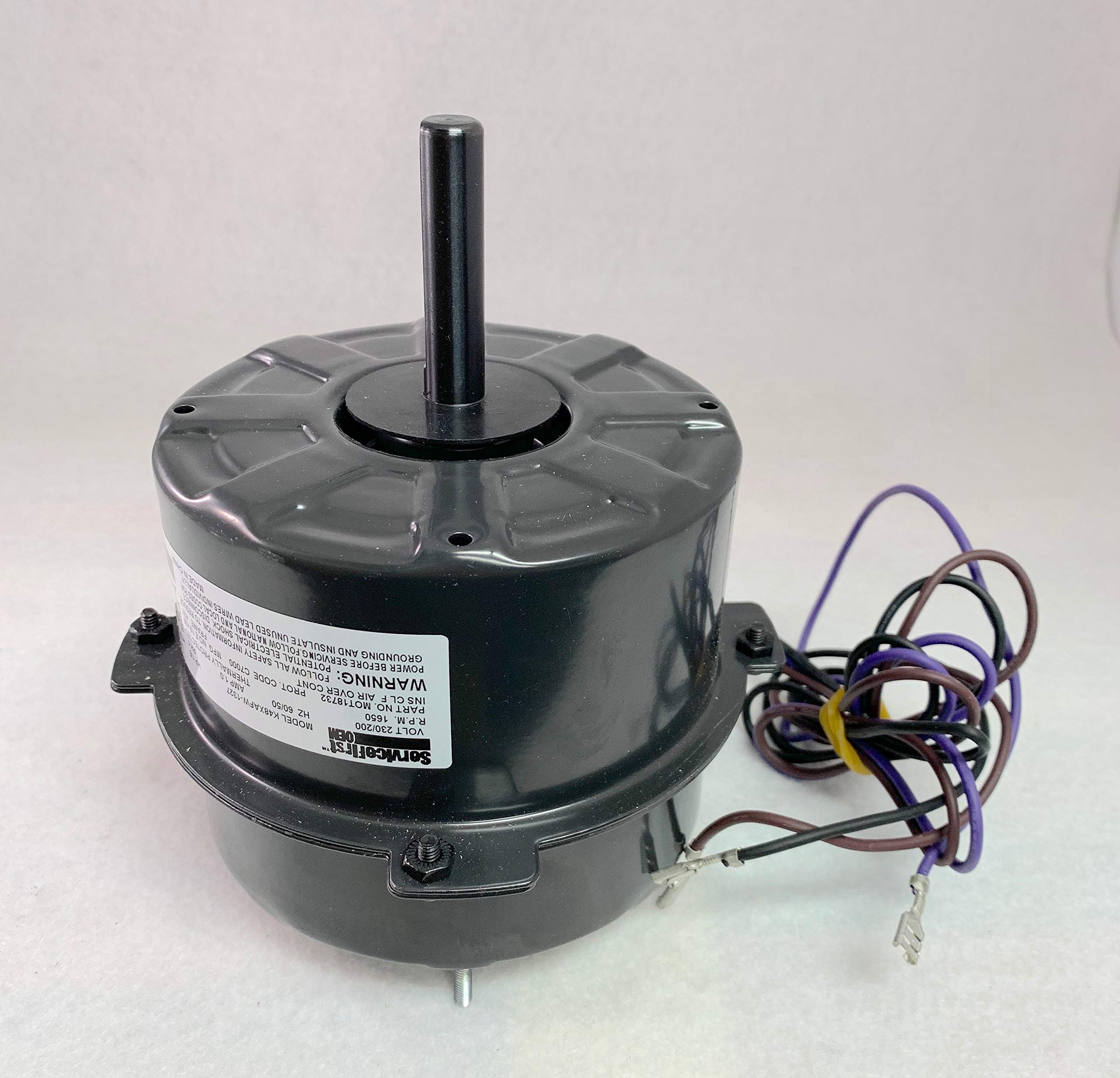 Trane MOT18732-1/6 HP Motor, 200/230/1/60, 1650 RPM, Replaces 
