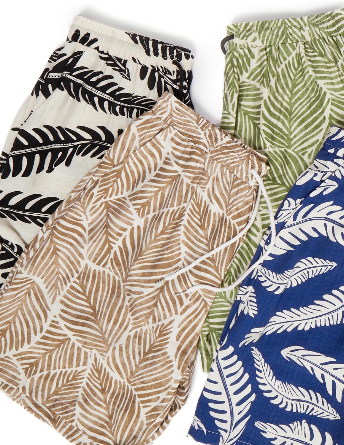 Hardaddy Men's Hawaiian Beach Shorts Lightweight Elastic Waist Lounge Pants for Travel & Sleep - Image 5