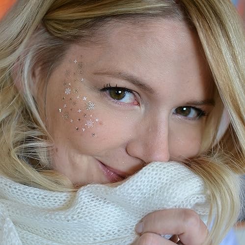 Miniatura 2 de El juego variado Winter Wonderland de FlashTattoos cuenta con 25 tatuajes de fiesta inspirados en las fiestas, impermeables, metálicos dorados y