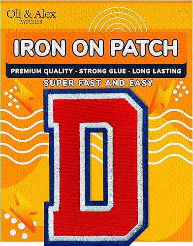 Miniatura 511 de Parches de letras termo-adhesivas de alta calidad – Lindas letras para ropa – Parche universitario para ropa – Letras bordadas de 4 1/2 parches