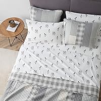 Vista 191 de Eddie Bauer - Full Sheets, Cotton Flannel Bedding Set, Brushed For Extra Softness, Cozy Home Decor (Dog Friends, Full)