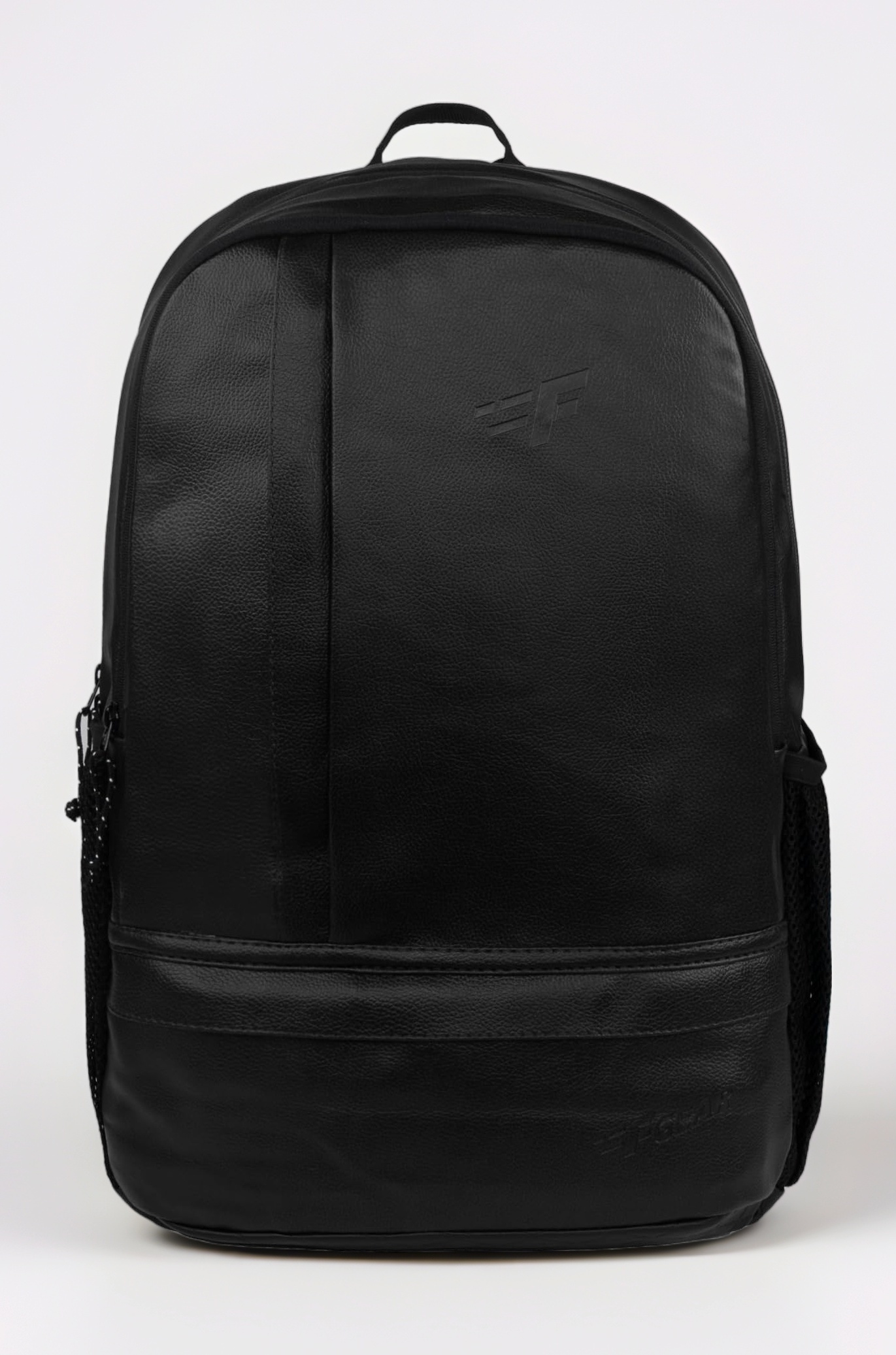 F Gear Burner Black 22L Medium Laptop backpack Fits upto 17" Laptop faux Artificial Leather Water resistant lightweight, Gifts for Men Women Boys Girls Adults, College/School/Tuition/Travel Bag