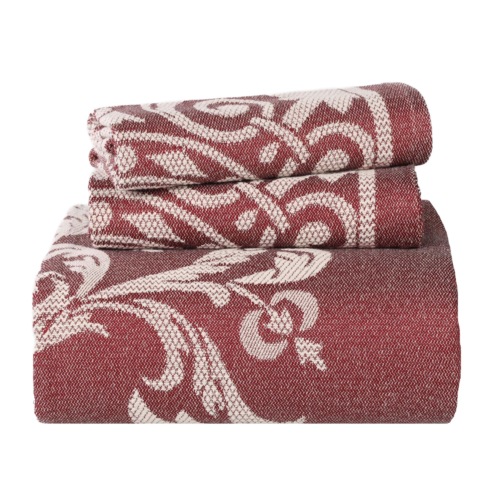 Superior Bedspread, Cotton, Ada Berry Red, King