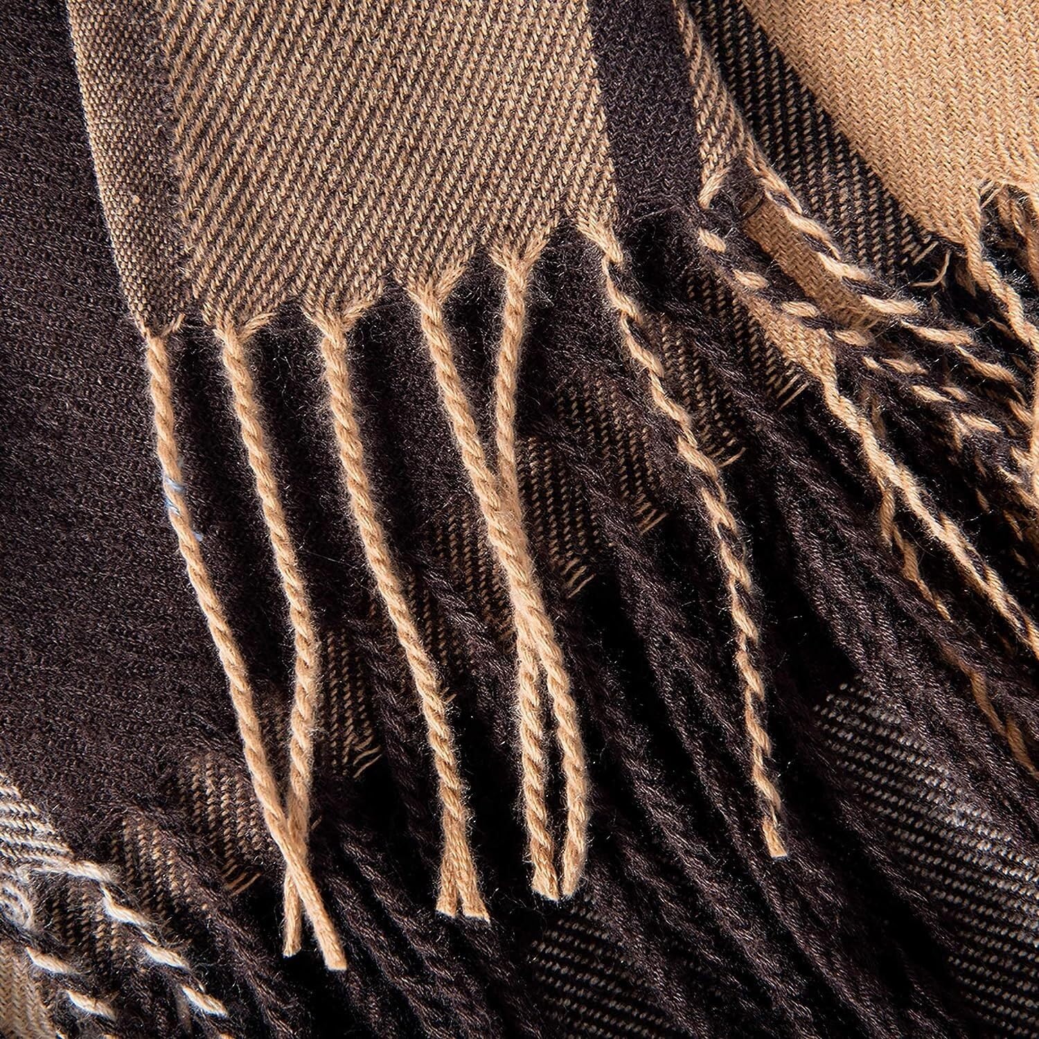 RUVOO Sciarpa Foulard Scialle Scarf Sciarpa Da Donna Classica Con Nappa Morbida Imitazione Cashmere, Scialle Caldo Invernale Sciarpe Stole
