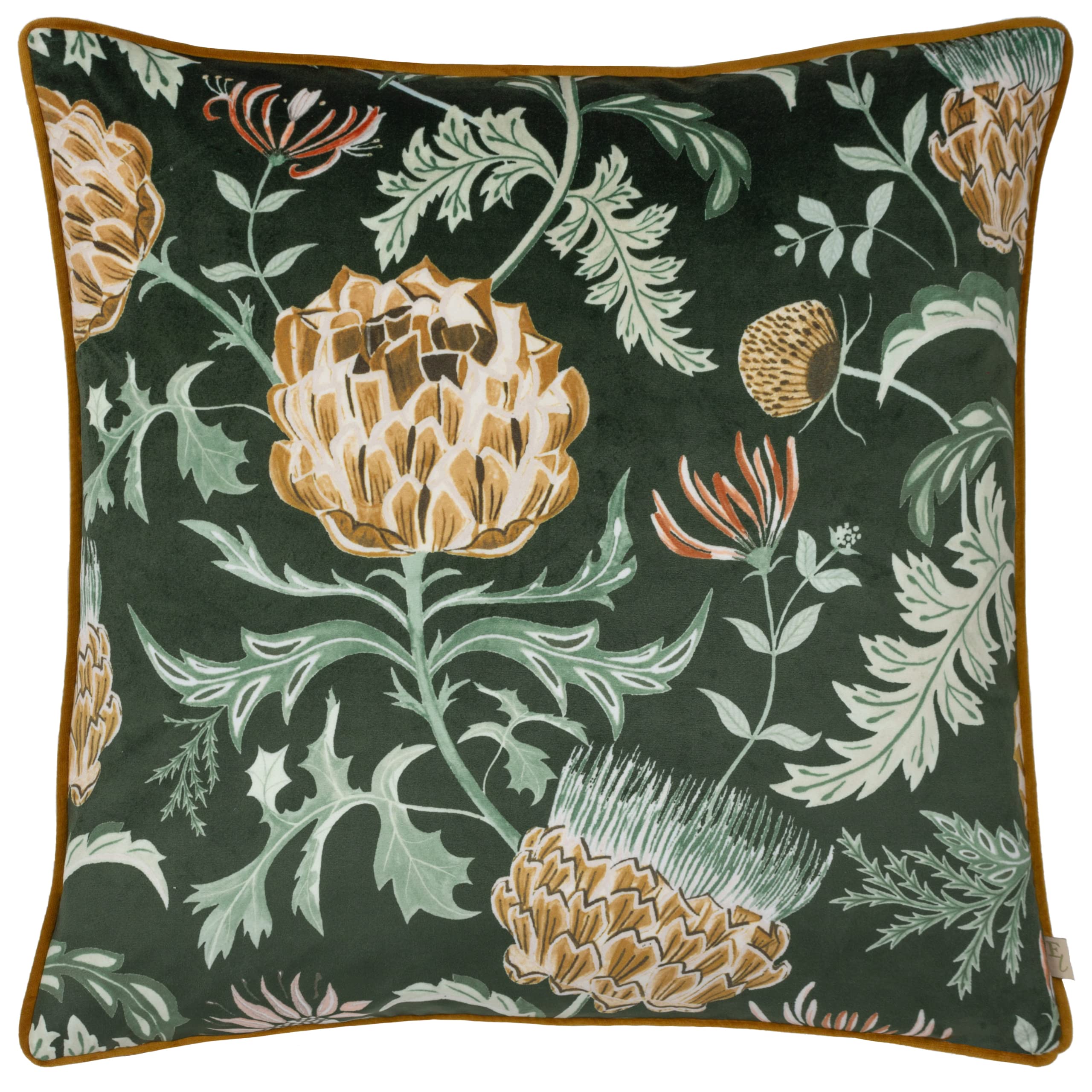 Evans Lichfield Chatsworth Artichoke Feather Filled Cushion, Bottle, 50 x 50cm