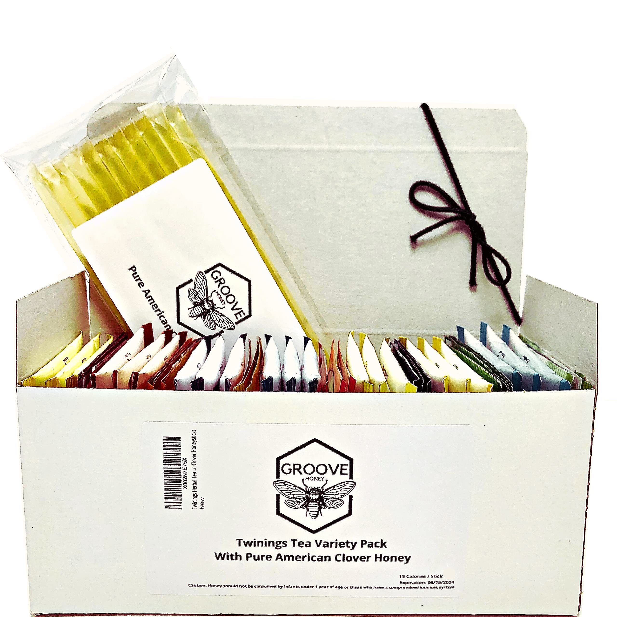 Buy Assorted Tea Bags with All Natural Honey Sticks For Tea Herbal