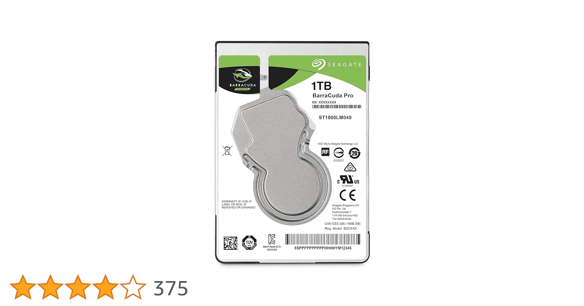 Seagate 1TB BarraCuda 2.5" Hard Drive ST1000LM049 (SATA 6Gb/s/128MB/7200 RPM) Seagate 1TB BarraCuda 2.5" Hard Drive ST1000LM049 (SATA 6Gb/s/128MB/7200 RPM)