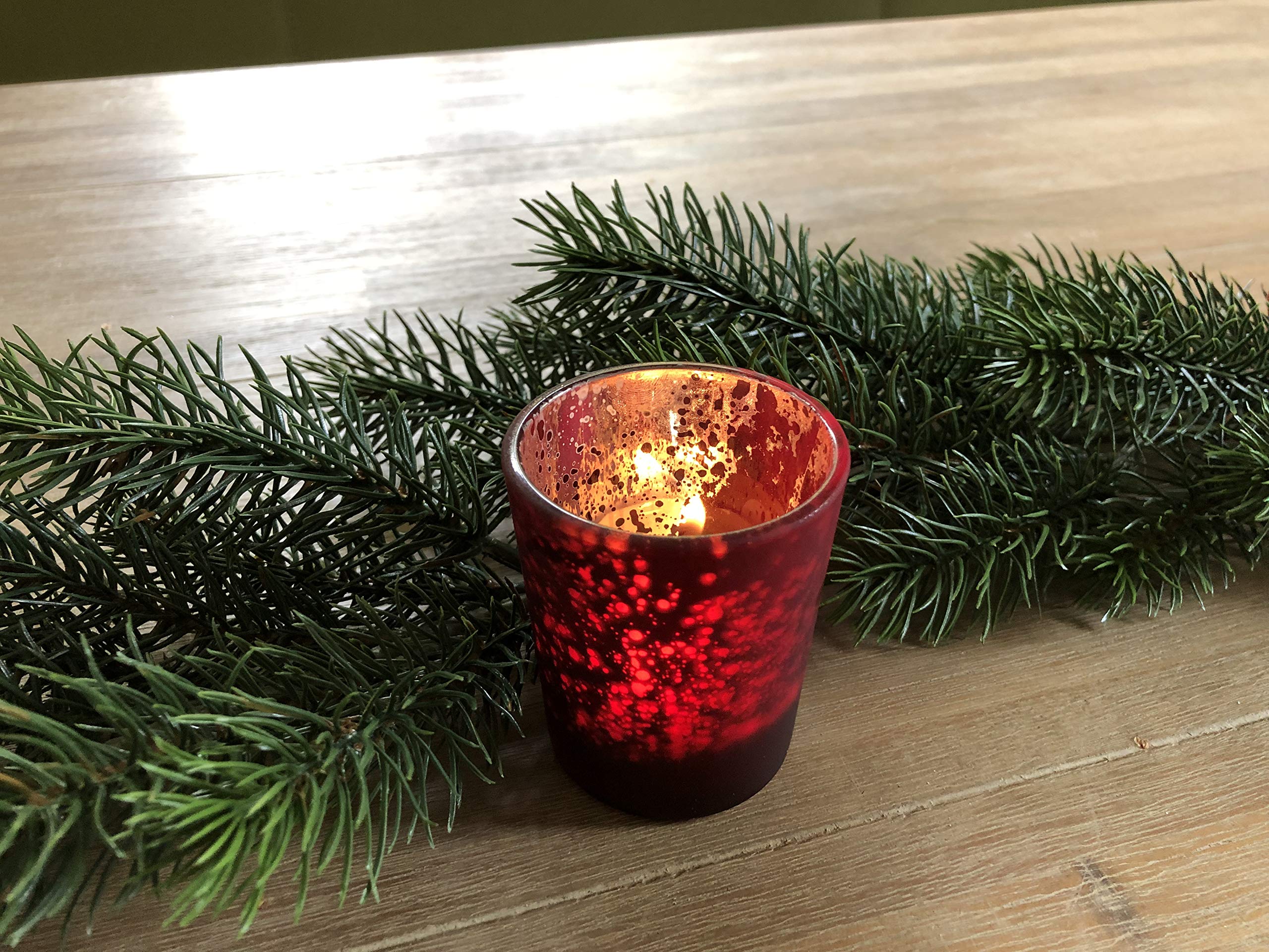 Annastore 24 x Tannenzweige künstlich L 23 cm mit 4 Trieben Tannendeko Weihnachtsdeko Tannenwedel