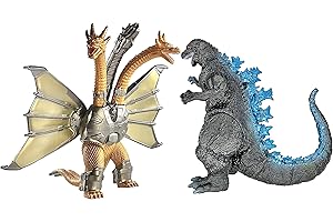 Mecha King Ghidorah vs 65th Anniversary Godzilla Toy, Action Figure Series
