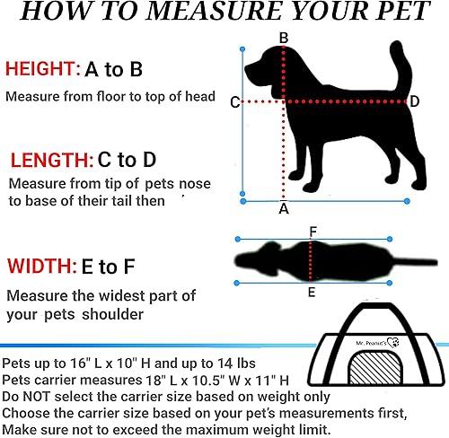 Miniatura 2 de Bolso para mascotas con laterales suaves aprobado por las aerolíneas Mr Peanuts discreto bolso de viaje de lujo con cama de tela polar y cierre de