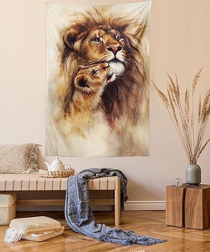 Ambesonne House Decor Collection, tapices de pared para recámara y sala, multicolor